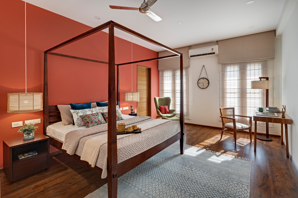 NATARAJ HOUSE Asian Bedroom Bengaluru by Yellow
