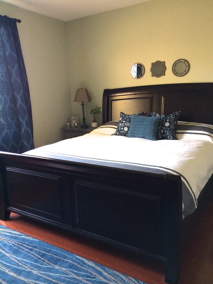 This is an example of a coastal bedroom in Orange County.