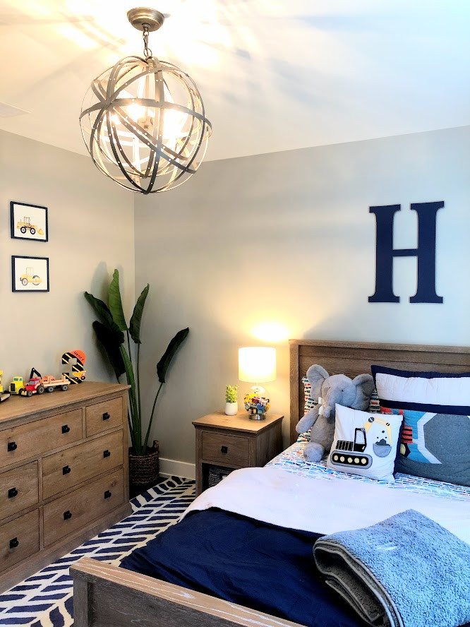 Navy Boy's Room - Modern - Bedroom - Chicago - by Whittaker Interiors, LLC | Houzz