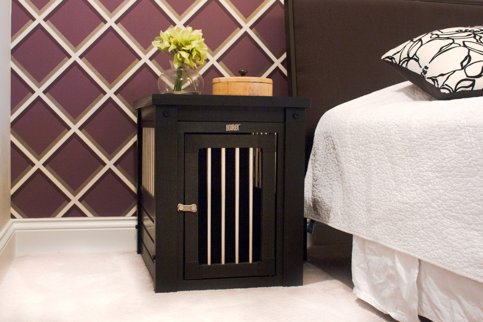 New Age Pet ecoFLEX Dog Crate End Table Modern Bedroom San