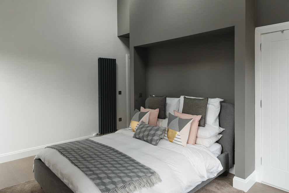New Build House, Bearsden Contemporary Bedroom Glasgow by Emma