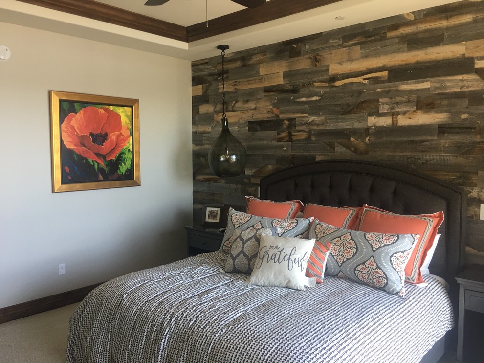 New Custom Coeur D'Alene Lake Home Rustic Bedroom Seattle by