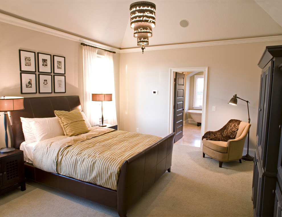 Foto di una camera da letto tradizionale