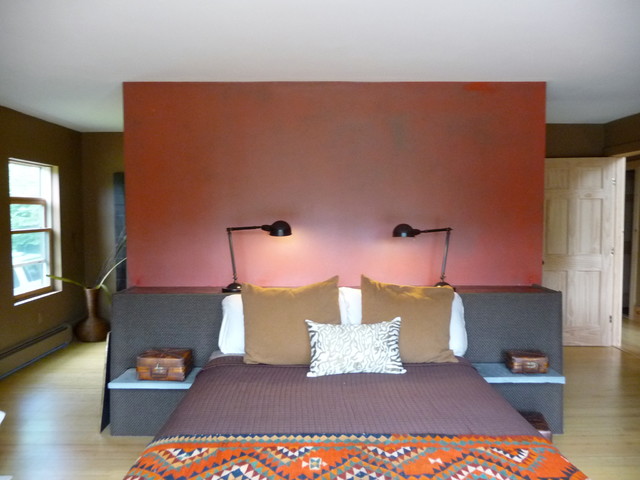 New Free Stand Wall Contemporary Bedroom New York By Interior Analysis Houzz Uk