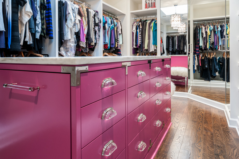 Inspiration for an eclectic closet remodel in Seattle