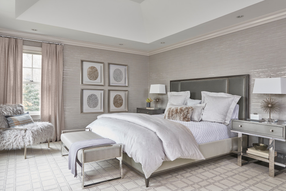 Transitional bedroom photo in New York