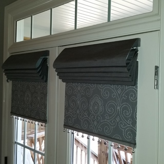 Newmes home master bedroom roman shades Traditional Bedroom