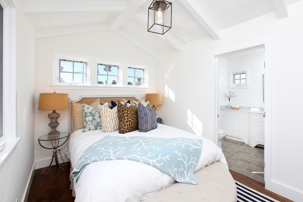 Elegant bedroom photo in Orange County