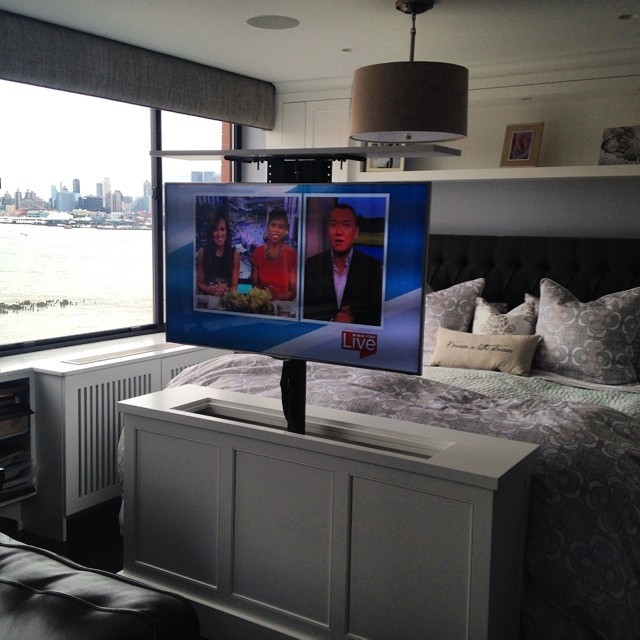 Nexus 21 Tv Lift Modern Bedroom New York by Electronic Concepts