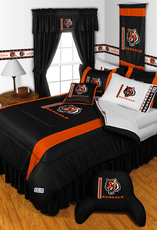 NFL Cincinnati Bengals Bedding and Room Decorations Modern Bedroom
