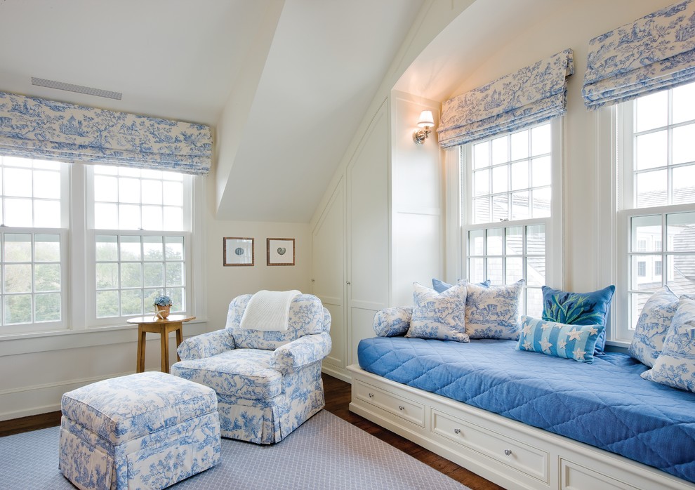 Inspiration for a classic bedroom in Boston.