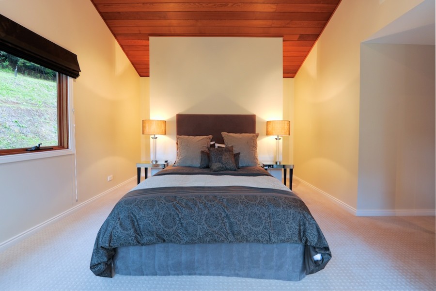 Mountain style bedroom photo in Central Coast