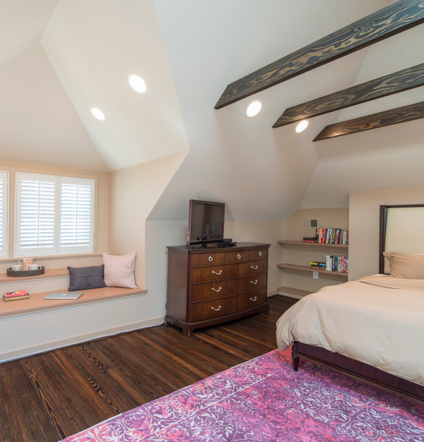 Oasis Under the Eaves: Attic Master Suite - Contemporary - Bedroom - DC Metro - by Landis ...