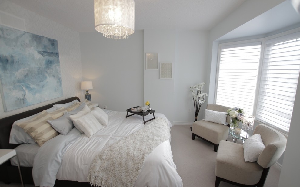 Transitional bedroom photo in Toronto