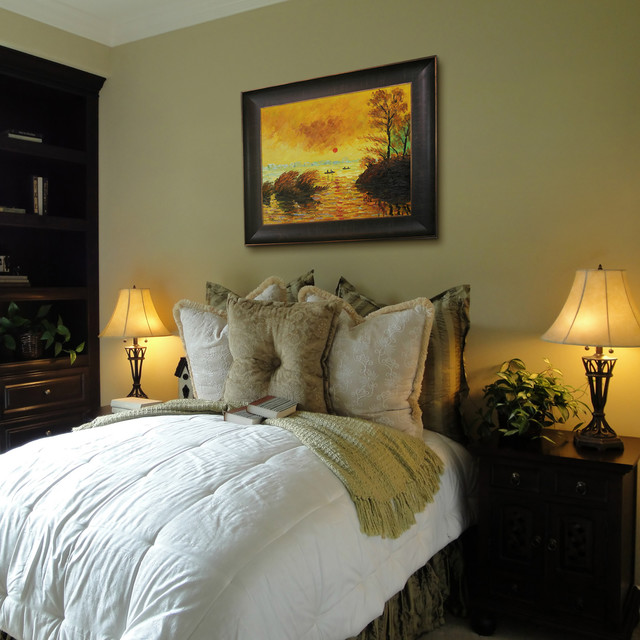 Oil Paintings for Bedrooms Traditional Bedroom Wichita by