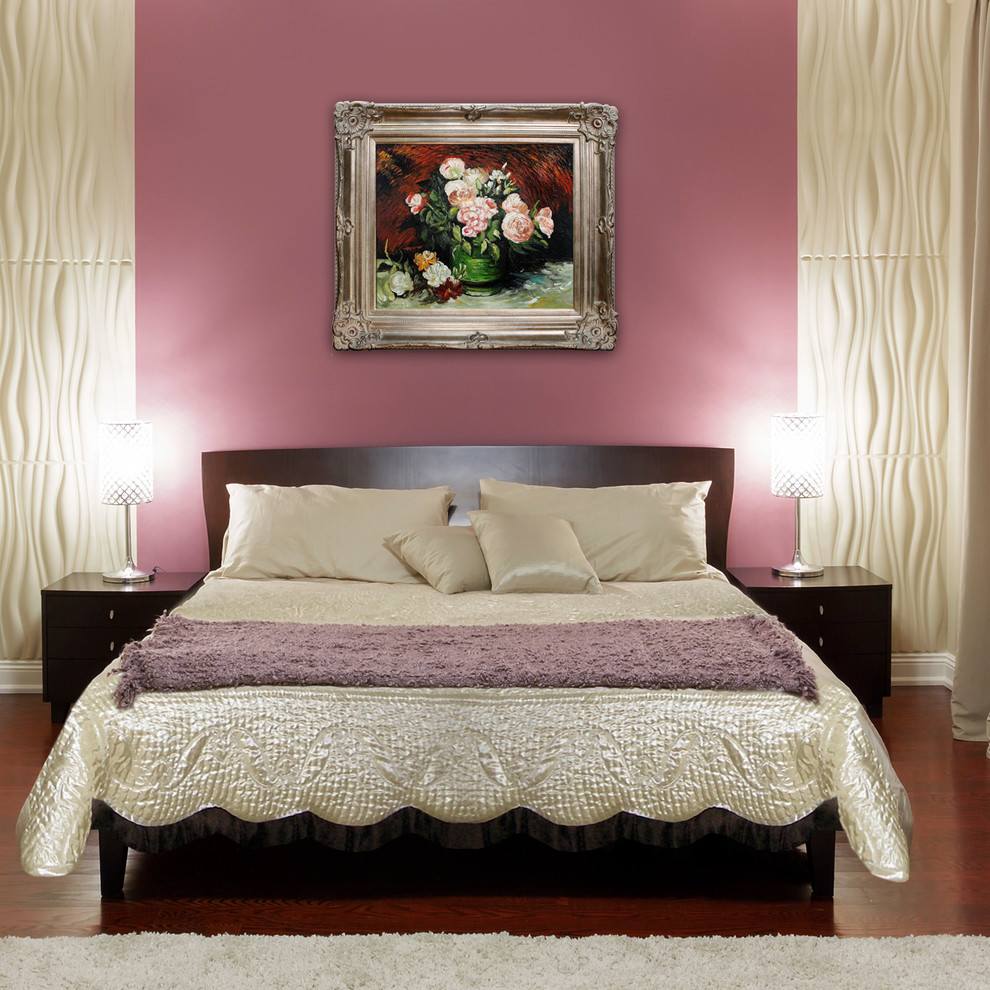 ウィチタにあるコンテンポラリースタイルのおしゃれな寝室のレイアウト