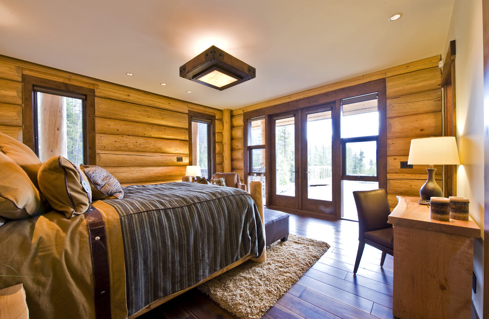 Foto di una camera da letto stile rurale