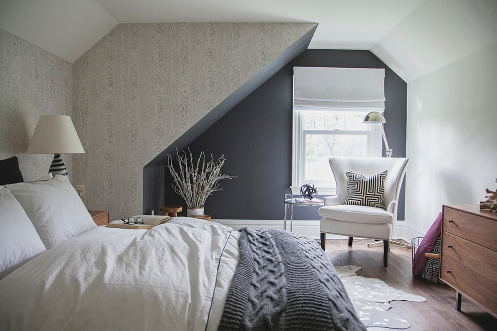 Transitional bedroom photo in New York