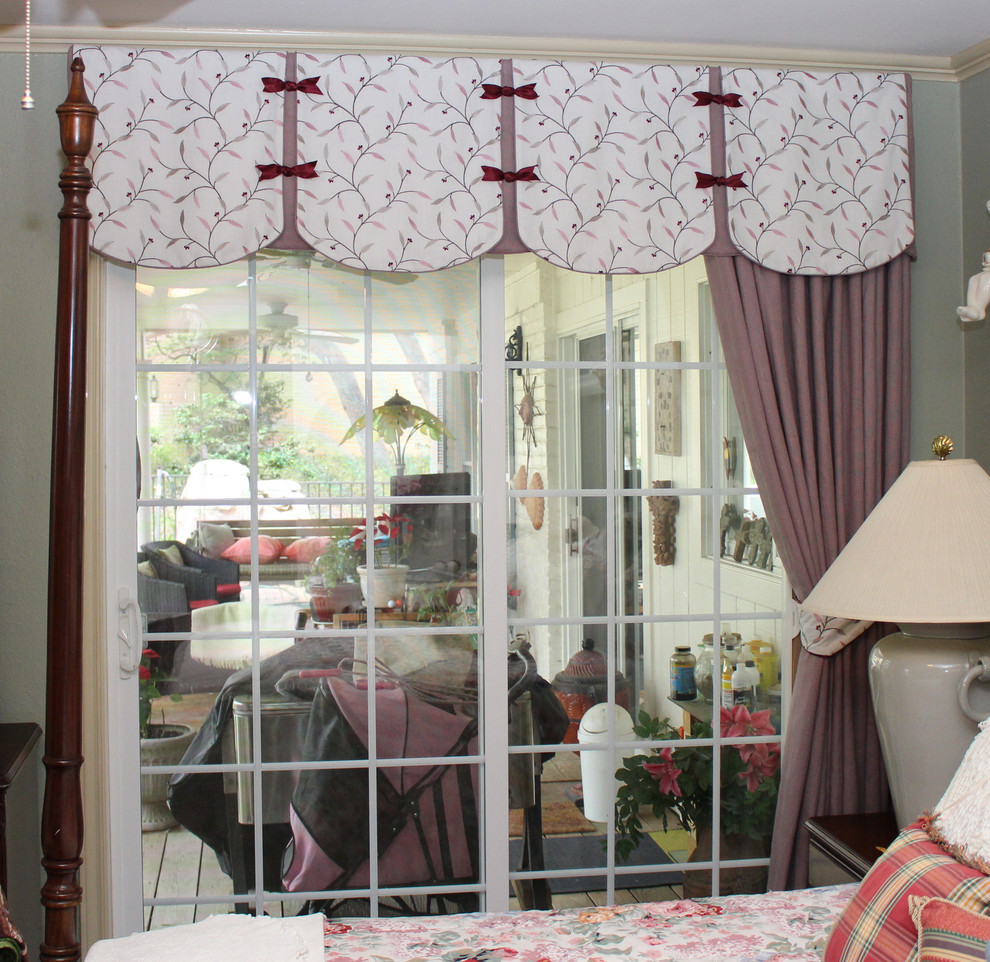 Older style...Fresh and updated drapery and valances Traditional