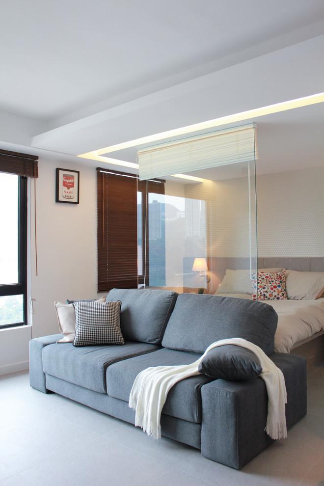 Design ideas for a modern bedroom in Hong Kong.