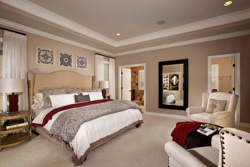 One Loudoun Back Bay Model for Camberley Homes Contemporary Bedroom DC Metro by Laura
