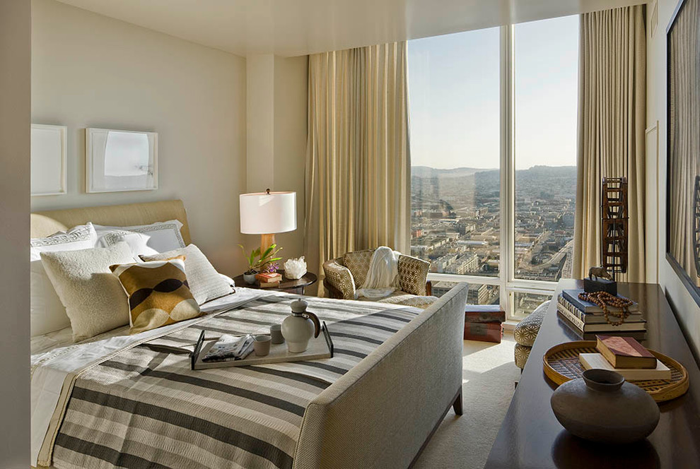 Transitional bedroom photo in San Francisco