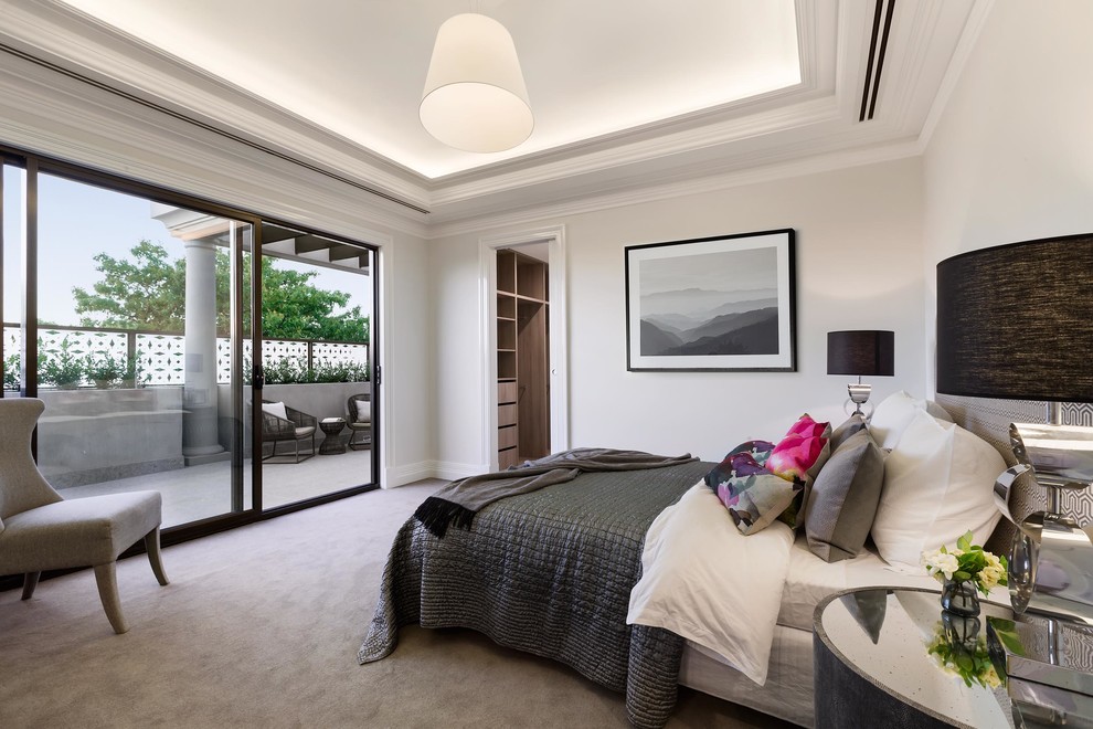 Traditional bedroom in Melbourne.