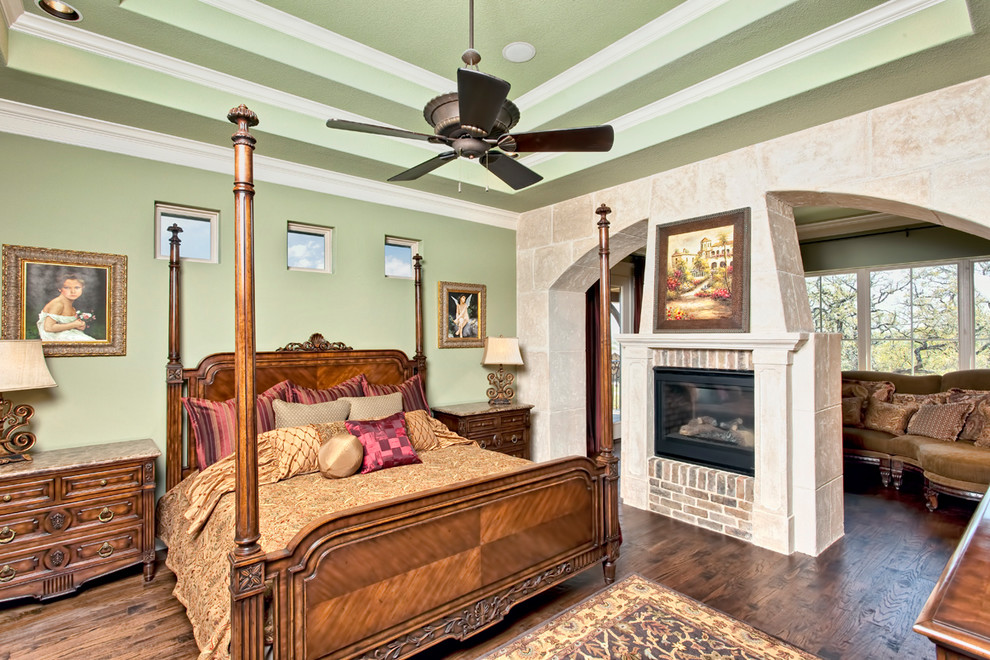 This is an example of a mediterranean bedroom in Austin.