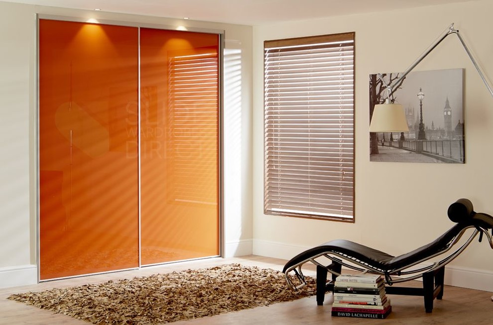 OUR SLIDING WARDROBE DOORS Contemporary Bedroom Cambridgeshire by Slide Wardrobes Direct