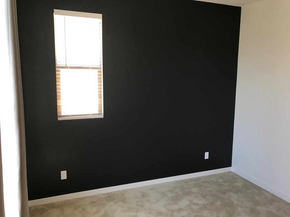 Black on white Accent walls Modern Bedroom Orange County by DK Painting Houzz