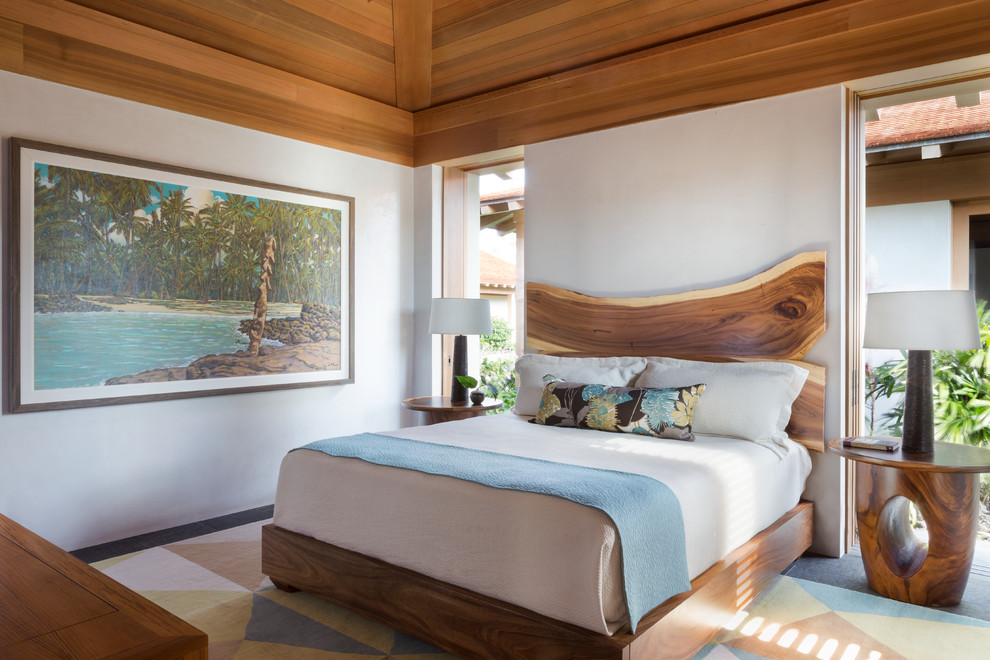 Inspiration for a world-inspired bedroom in Hawaii.