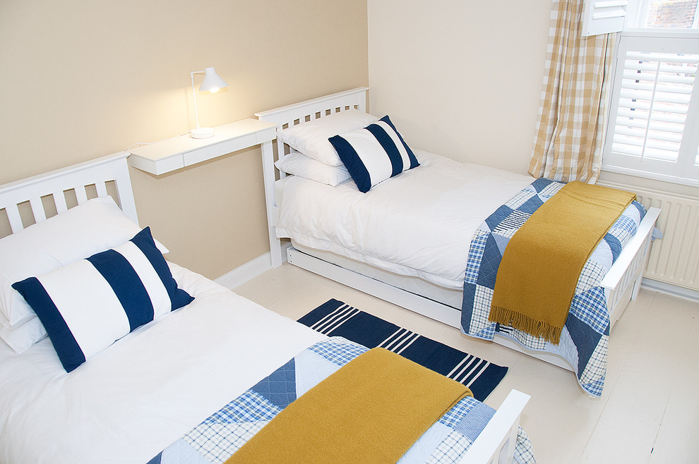 Photo of a coastal bedroom in Kent.