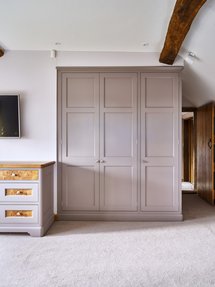 Example of a classic bedroom design in Cheshire