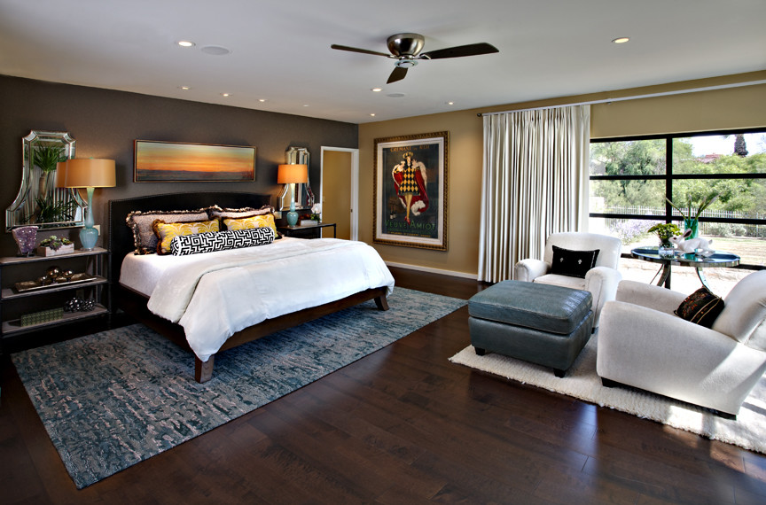 Contemporary bedroom in Phoenix.