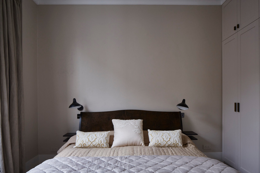 Example of a danish bedroom design in London