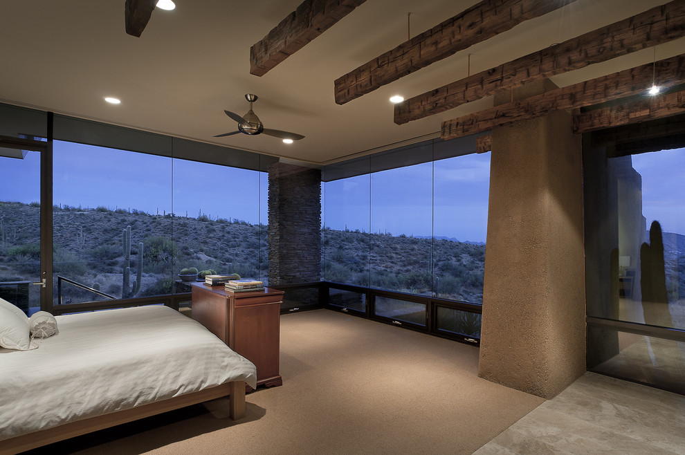 Trendy bedroom photo in Phoenix