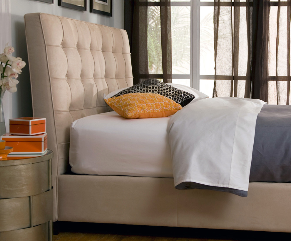 Pavilion Platform Bed Cream Contemporary Bedroom New York by Charles P. Rogers Beds