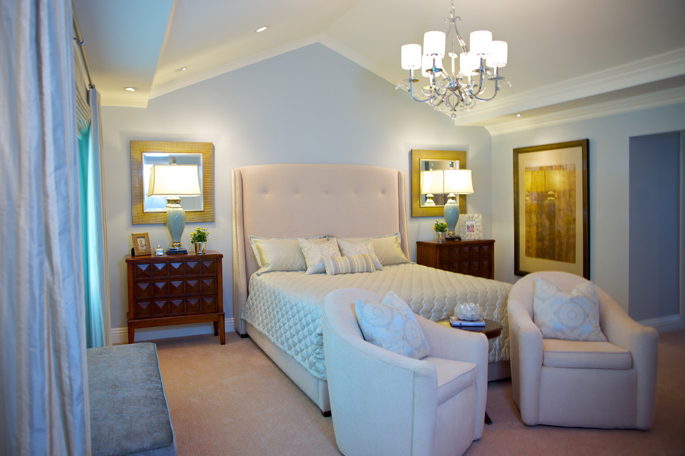 peaceful master bedroom and bahroom - Traditional - Bedroom - Los ...