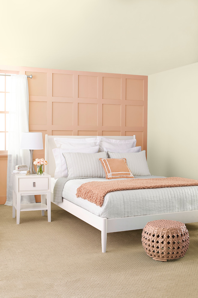 Peach & Gray - Transitional - Bedroom - Charlotte - by Lowe's Home