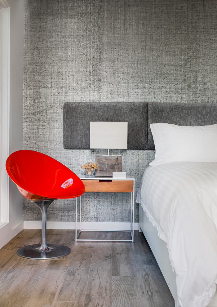 Example of a beach style bedroom design in Vancouver