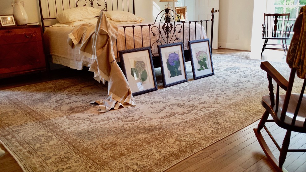 Persian Tabriz Rug inspires "work in progress" country french master bedroom! Farmhouse
