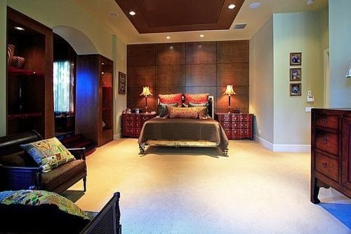 Contemporary bedroom in Orlando.