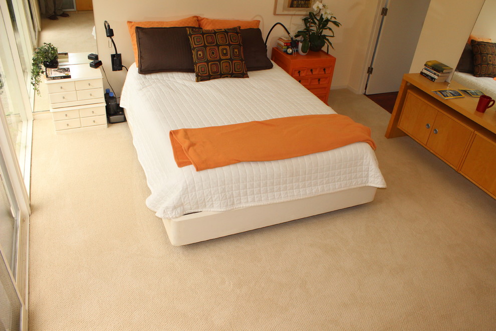 Imagen de dormitorio contemporáneo de tamaño medio