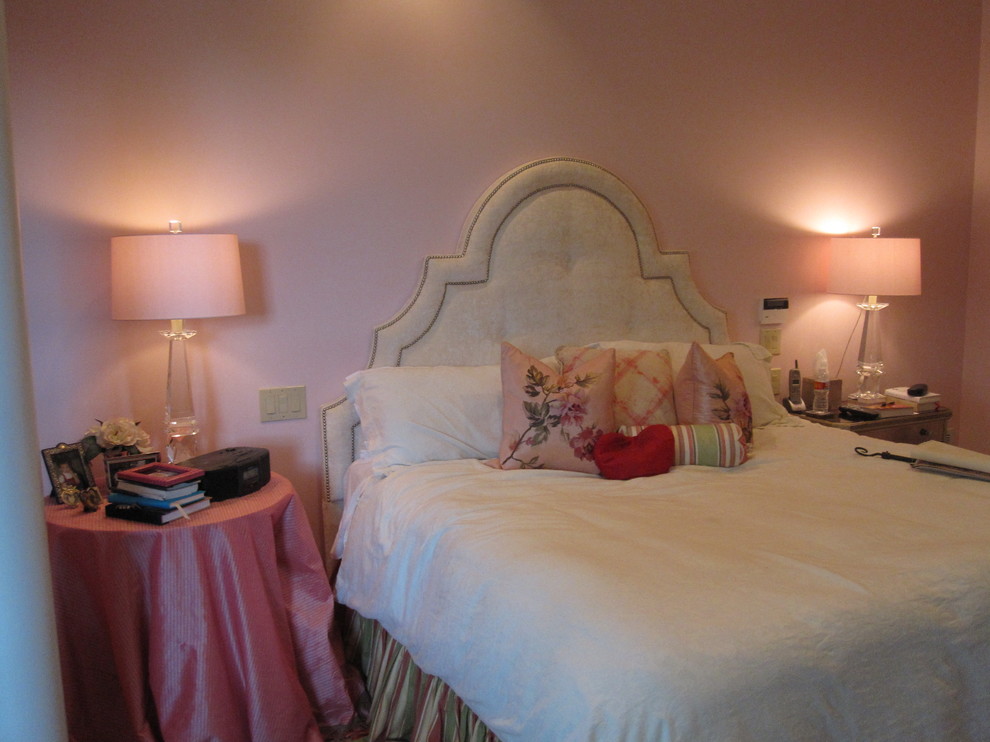 Pink and Brown Bedroom Traditional Bedroom Dallas by Edited