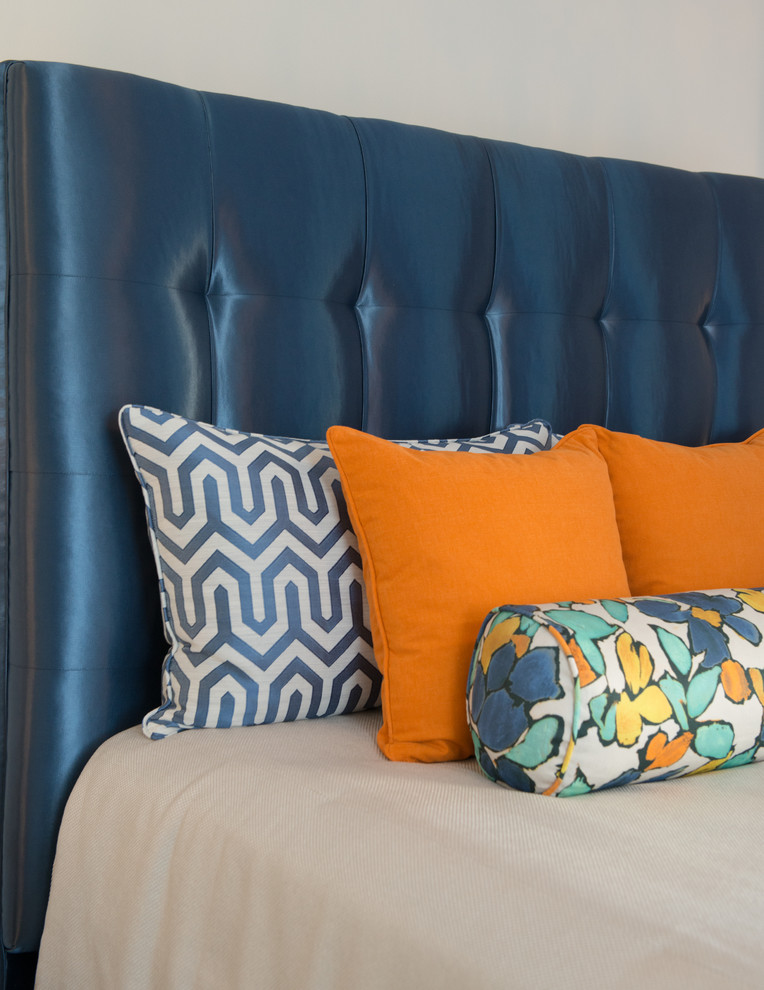 Plaza Condo Contemporary Bedroom Kansas City by Kathleen Ramsey