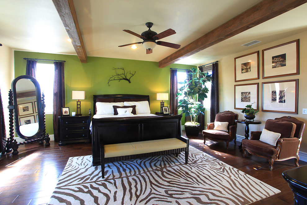 Eclectic bedroom photo in Orange County