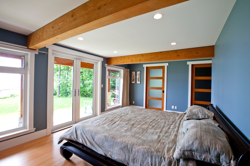 Post and Beam Bedroom Contemporary Bedroom Vancouver by Island