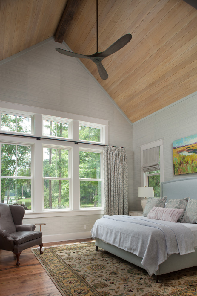 Inspiration for a coastal bedroom remodel in Other