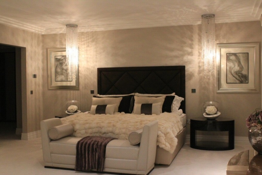 Large modern bedroom in Surrey.