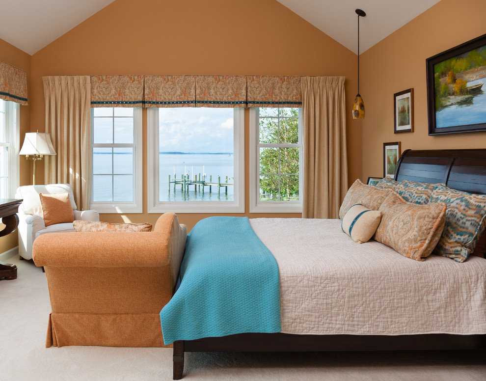 Inspiration for a coastal bedroom remodel in Baltimore